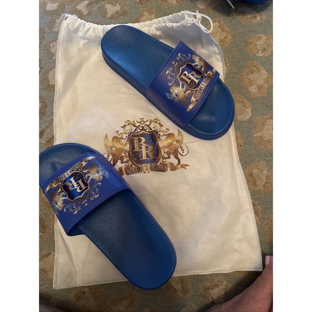 Waterproof Slippers Massage Shower Shoes Anti-slip Spa Bath  Men‎ Baroque Royal